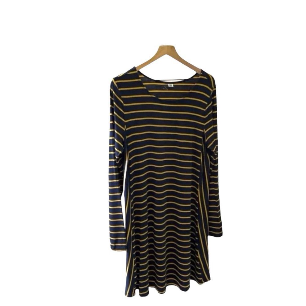 Old Navy Swing Dress Striped Long Sleeve‎ Casual Comfy Everyday XL